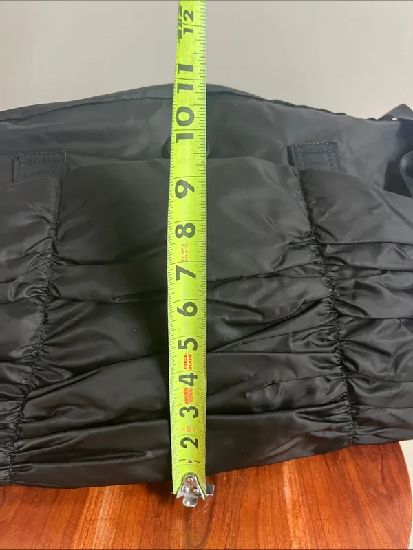lululemon athletica Yoga Black Ruched Nylon Duffel Crossbody - Image 8
