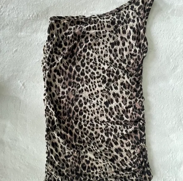Sapa cheetah print mini dress EUC sz L - Image 5