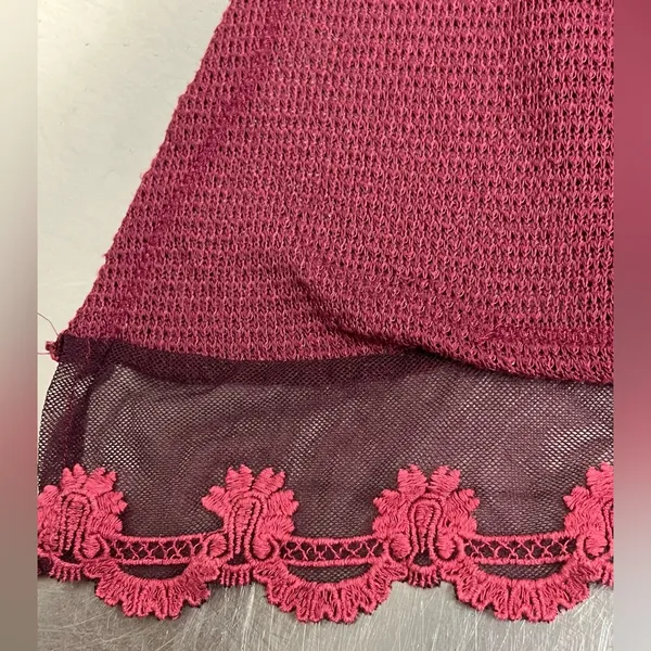 Altar’d State Maroon Long Sleeve Tunic - Size Large - VGUC - Image 3