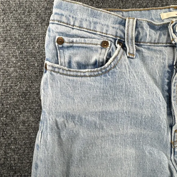 Levi’s Premium Wedgie Straight Ankle Jeans Women’s 26 Light Wash 26 Inseam - Image 3