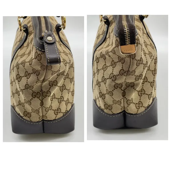 Gucci GG monogram canvas and leather tote - Image 13