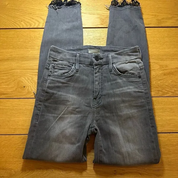 Mother high waisted looker dagger ankle fray Lacey saloon 23 jeans - Image 7