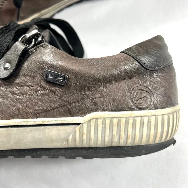 Remonte Maditta D0700 Leather Sneakers 40 Metallic Gray Brown Comfort Walking - Image 6