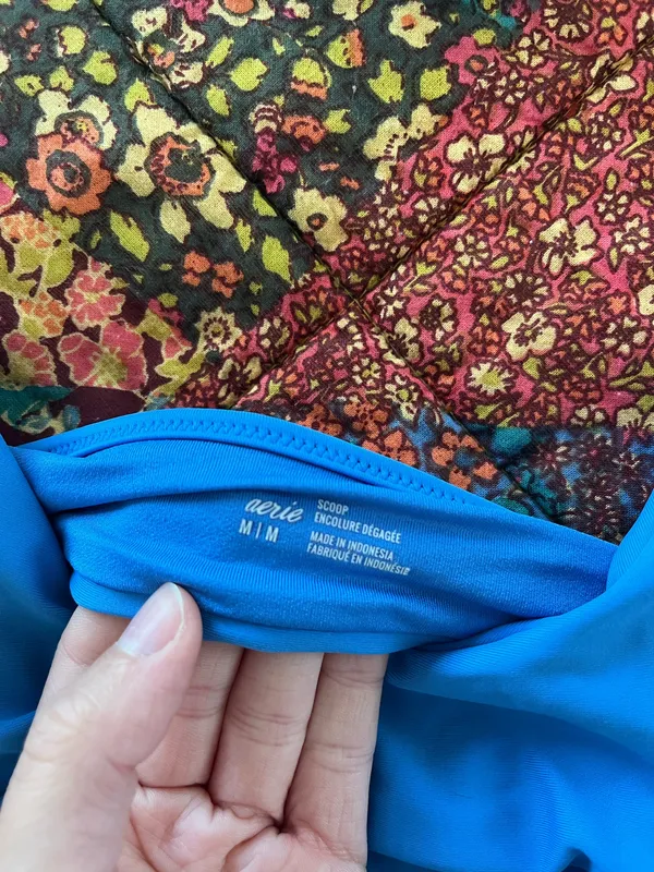 Aerie Bright Blue Bikini Top - Image 3