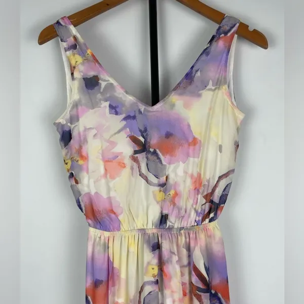 Show Me Your Mumu Watercolor Artsy Faux Wrap Sleeveless Kendall Maxi Dress‎ - Image 3