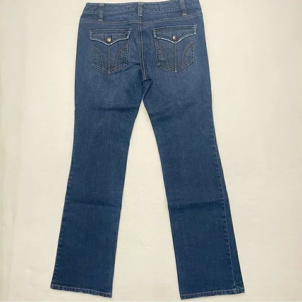 Loft Slim Boot Dark Wash Jeans Size 6 - Image 7