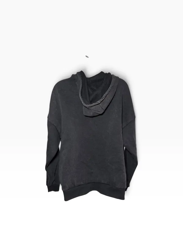 Social Collision Star Patch Safety Pin Grunge Hoodie Sweatshirt - Image 3