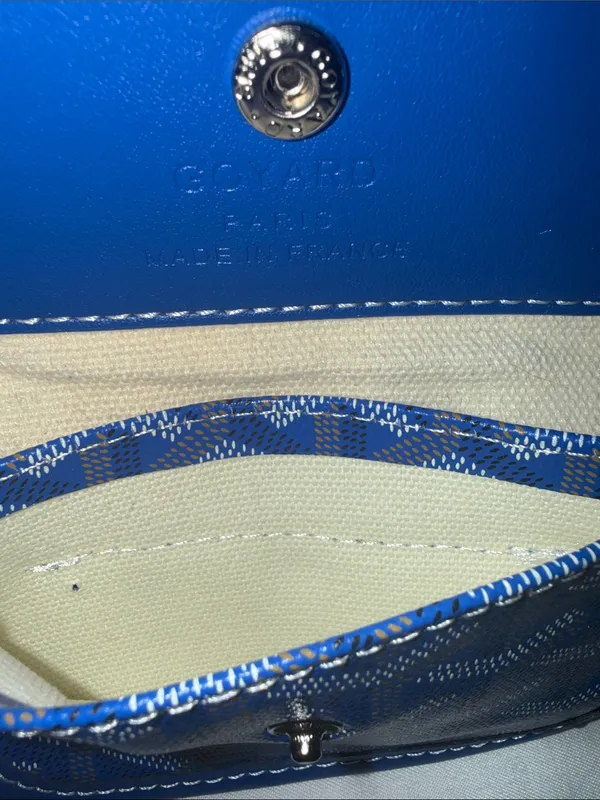 Royal Blue Mini reversible Anjou Tote with Matching Pouch - Image 4