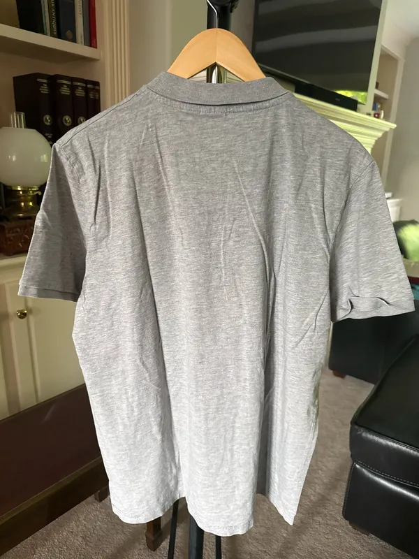 ASOS Gray Melange Polo Shirt - Image 2