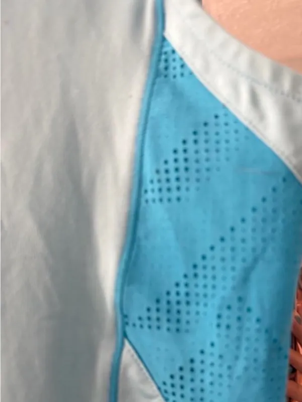 Under Armour Aqua Blue Sleeveless Performance Polo - Image 2