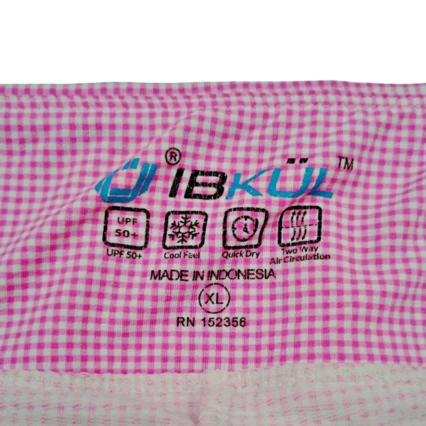 IBKUL Women's XL Pink Gingham Skort UPF Breathable Quick-Dry Cooling - Image 6
