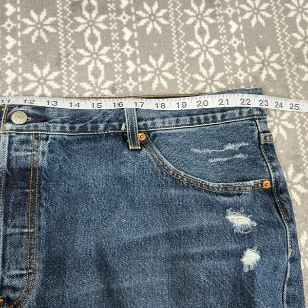 NWT Levi's 501 Shorts High Rise 100% Cotton‎ Distressed 22W Streetwear 90s - Image 8