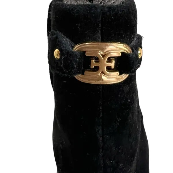 Sam Edelman Irie Black Suede Square Toe Heeled Bootie - Image 5
