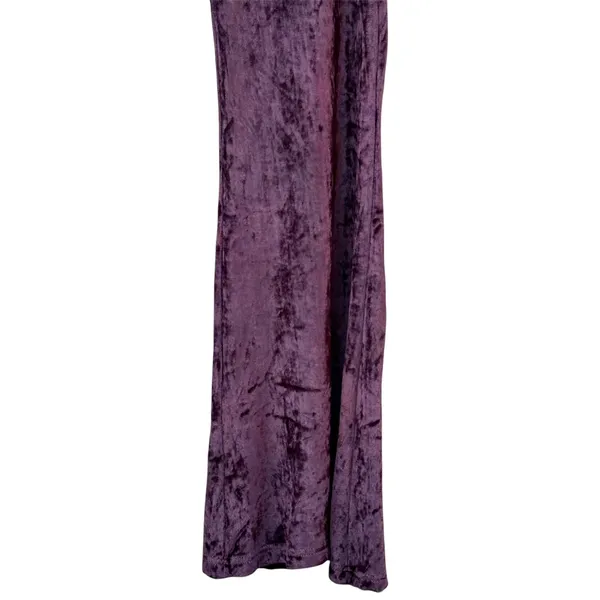 RAGA Wine Nights Dark Maroon Velvet Flare Leg Bell Bottom Pants NWT Large - Image 5