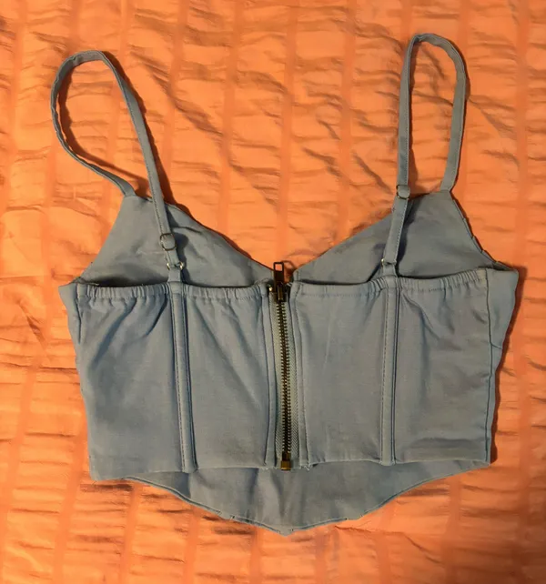 Princess Polly Blue Halter Top - Image 3