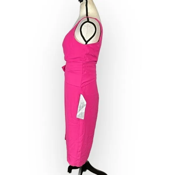 Dress the Population Kiara Cocktail Dress Women's Small Pink Side Bow Body-Con - Image 4