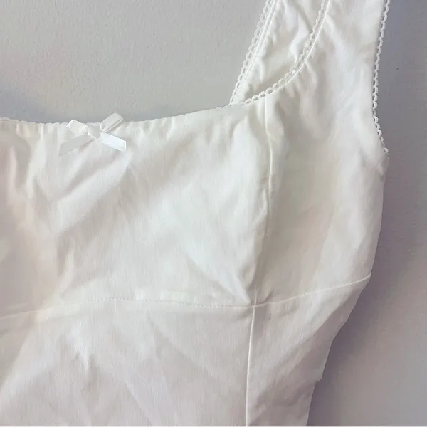 NWT Corset Top Tank Crop White Size Small - Image 3