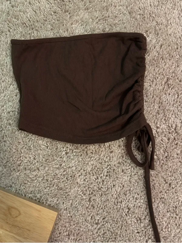Princess Polly Leala Tube Top in Brown - Image 3