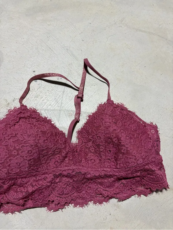 Aerie Lace Bralette pink medium - Image 4