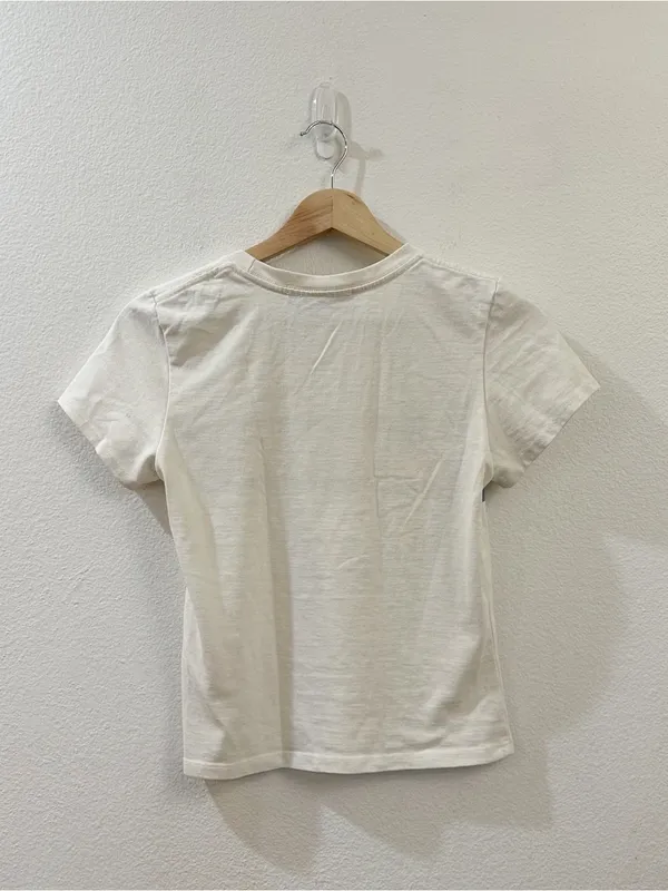 Reformation Women's Retro Rainbow Striped Tee Size XS - Image 6