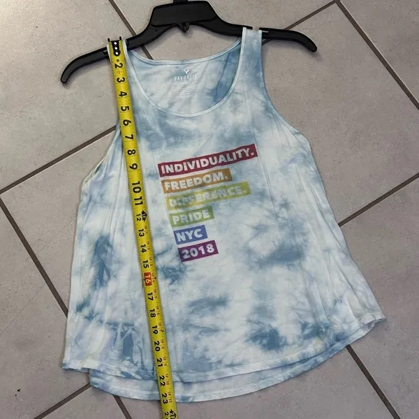 American Eagle‎ Women Tie Dye Favorite Tank Top Blue Size Small. - Image 6