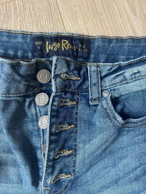 Blue Flared Jeans Size 4 - Image 3