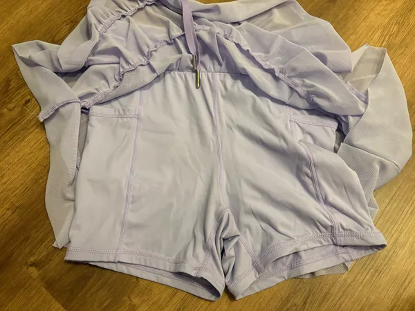 Amazon Tiered Athletic Skirt with Shorts Lilac XS - Image 2