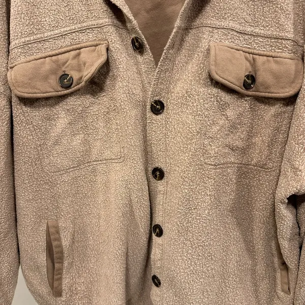 PacSun button up shirt jacket! Super soft casual sweatshirt coat size M/L! - Image 3