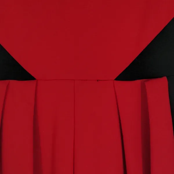 Amanda‎ Uprichard Women's Racer Dress Size P Petite Red Black Mini 3/4 Sleeve - Image 10