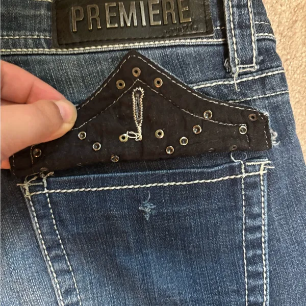 Premiere by rue21 Boot Cut Jeans Blue Size undefined - Image 5