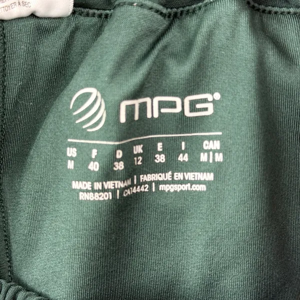 MPG Sport 2-in-1 Running Shorts Womens M Green Snake Print Mesh Activewear‎ Yoga - Image 6