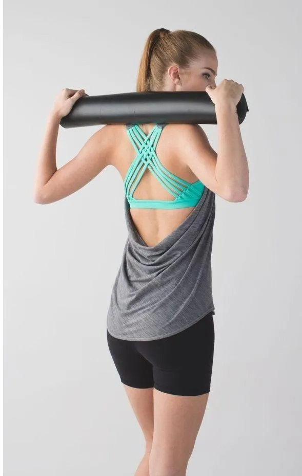 Lululemon Wild Tank Heathered Slate Bali Breeze - Image 4