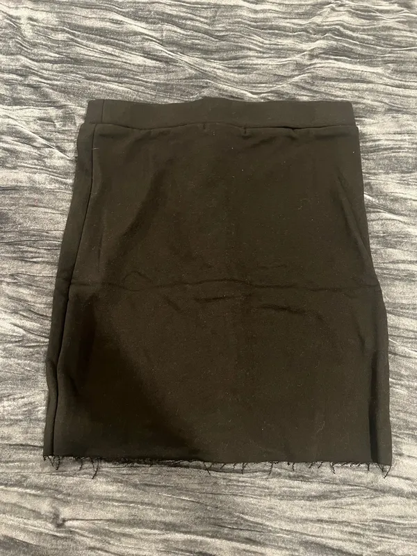 Black and White Lace-Up Mini Skirt Size S by Settle Down - Image 3