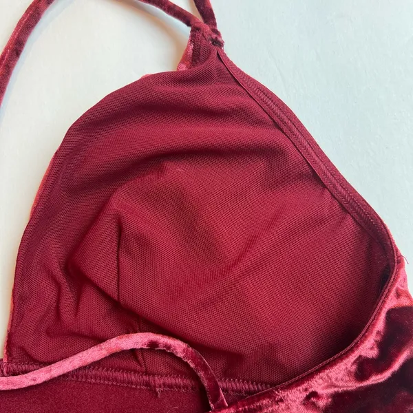 Victoria's Secret Velvet Bralette in Deep Red - Image 4