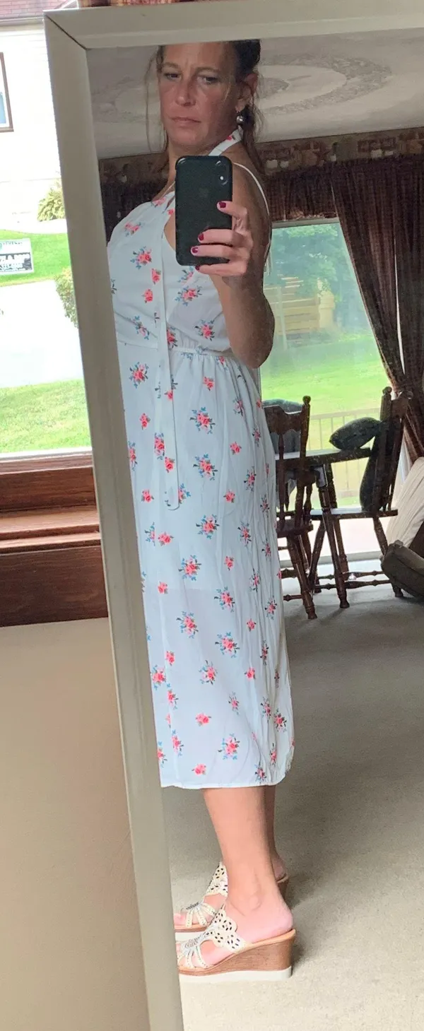 Vibrant Beautiful And White Floral Sundress - Image 4
