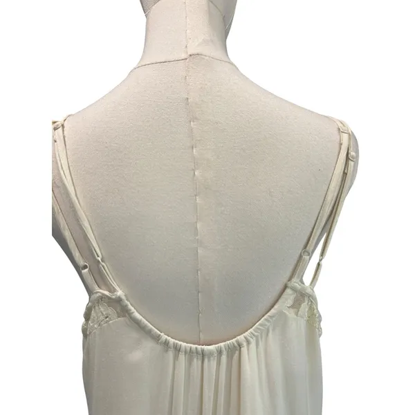 American Eagle Y2K Lace Slip Dress Boho Romantic Fairycore M Ivory Coquette - Image 7