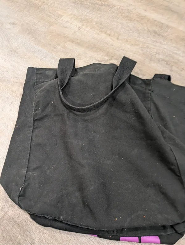 Vintage Victoria's Secret PINK Black Tote Bag - Image 7