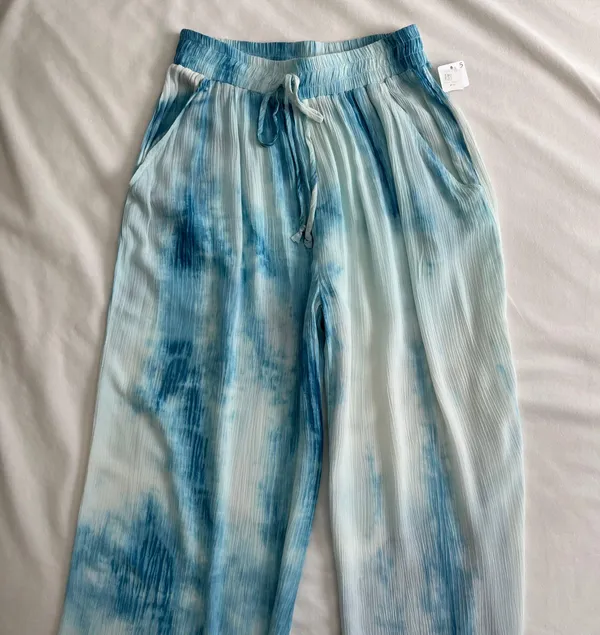 Apricot Lane Blue B blue tie dye pants (S) - Image 5