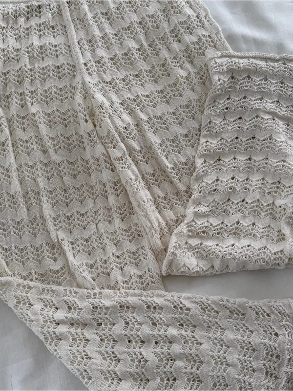 Abercrombie 100% cotton knit pants size medium - Image 2