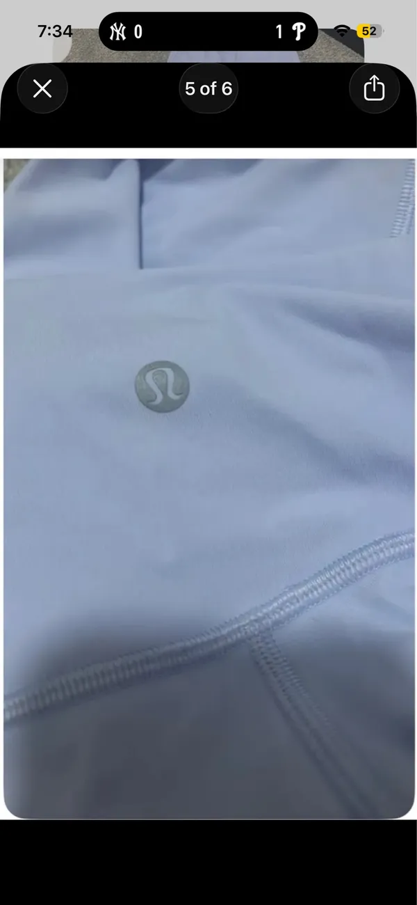 Lululemon Wunder Under High-Rise Tight 25" Pastel Blue - Image 5