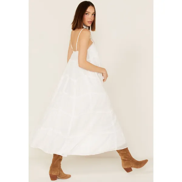 NWT Show Me Your Mumu Gracie White Tiered Midi Dress XS - Image 2