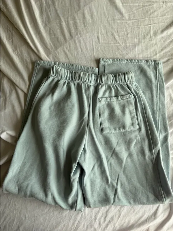 light blue wide leg garage sweatpants - Image 2