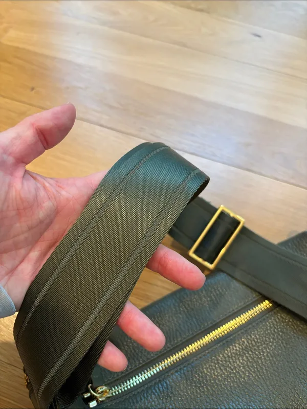 Quince Belt Bag Green Pebbled Leather Purse - Image 4