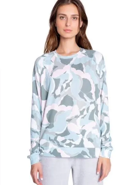 P.J. Salvage long-sleeve top features a pastel camo bloom print medium - Image 2