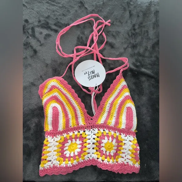Princess Polly Daisy Girl Top Multi Size M/L New with tag - Image 13