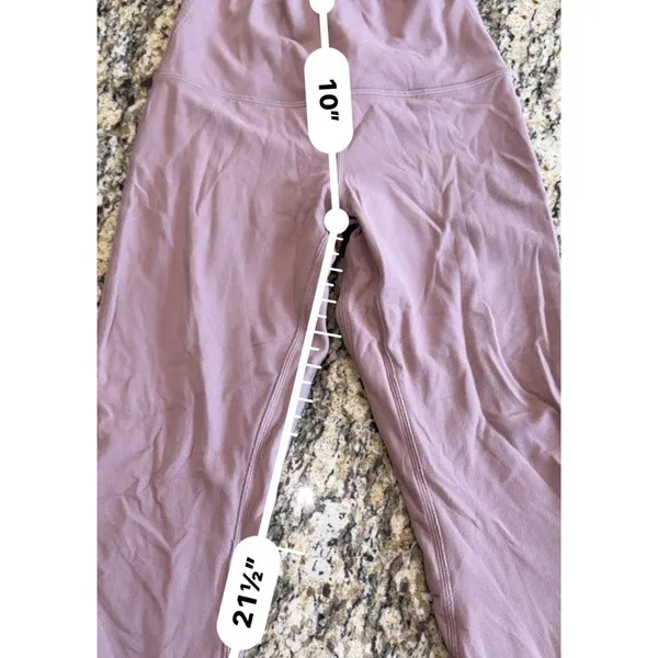 Lululemon Align High Rise Crop 23" Size 4 Dusty Mauve LW6BGLS Yoga Leggings - Image 6