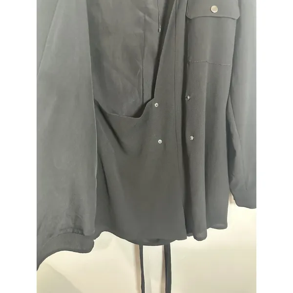 The‎ Fifth Label Face To Face Romper Black Blazer Style Long Sleeve Tie Waist S - Image 8
