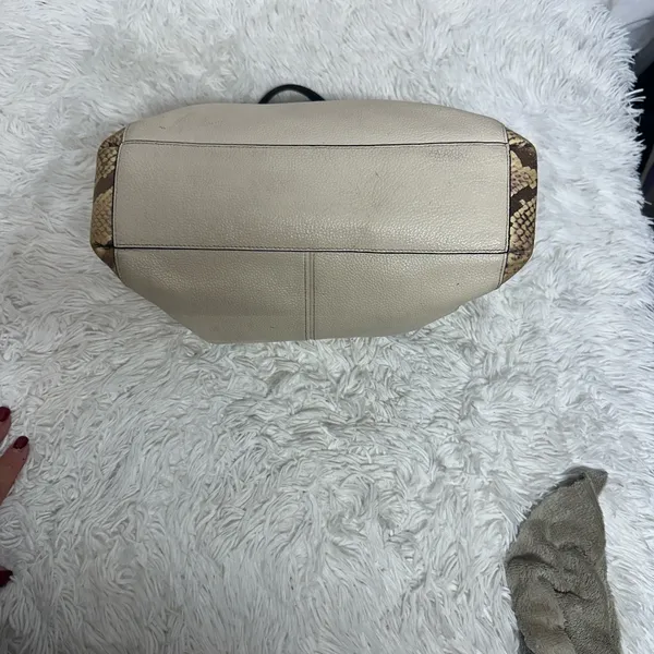 Coach Christie Snake embossed leather satchel - Image 6