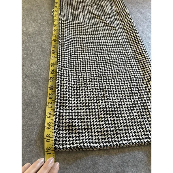BeBop Black White Plaid Tie Front Wide Leg Pant M, Casual Travel Office Comfort - Image 10