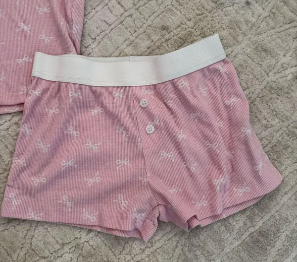 Bow pj set Pink Size XS - Image 3